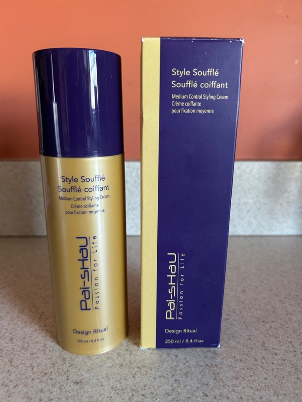 Style Soufflé Medium Control Styling Cream - Gold/Deep Purple